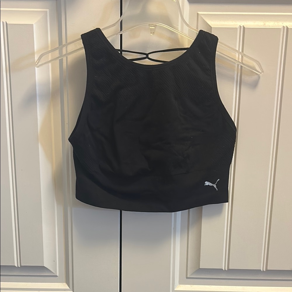 Puma Black Athletic Crop Top
